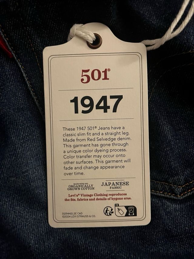 Levi's 501 LVC 1947 Vintage Clothing W29 L30