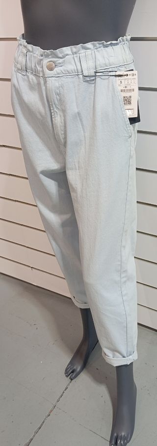 Pantalón Stradivarius Azul Talla S