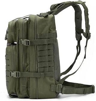 Mochila Táctica Militar 50L Verde + 2 Parches