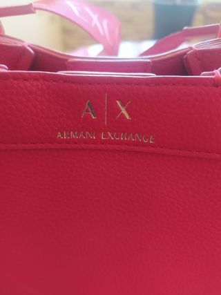 Bolso Armani Exchange Rosa y Dorado