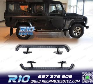 ESTRIBERAS ESTRIBOS LAND ROVER DEFENDER 110 NEGRO 83-16