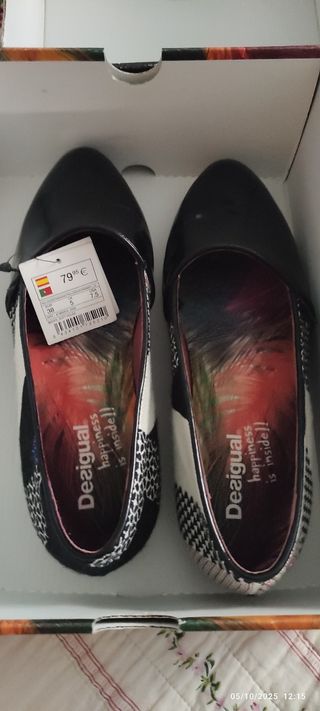 Zapatos Desigual Negros Talla 38