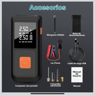Arrancador Batería Coche 12V jumpstart