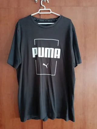 Camiseta Puma Negra Chico