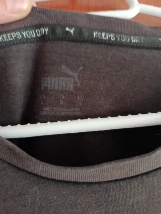 Camiseta Puma Negra Chico