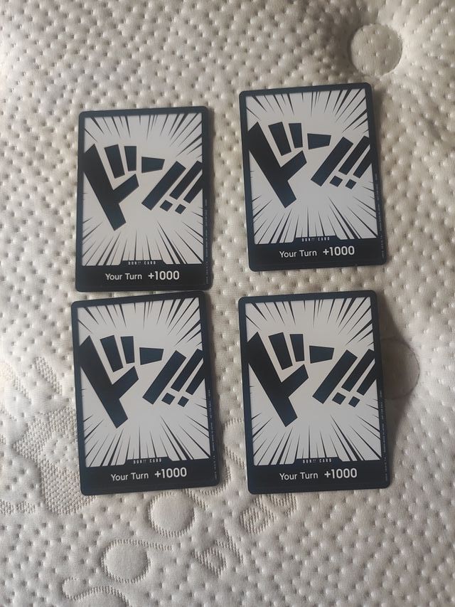 4 Cartas DON!! +1000 One Piece