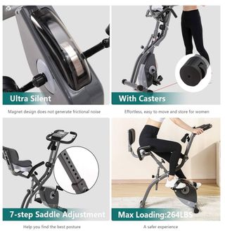 Bicicleta Estática Plegable