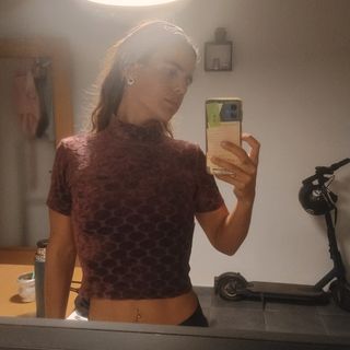 Blusa de Veludo com Estampa