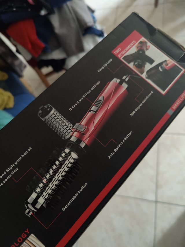 Spazzola rotante aria calda Gemei