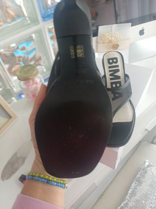 Sandalias Bimba y Lola Negras Talla 38