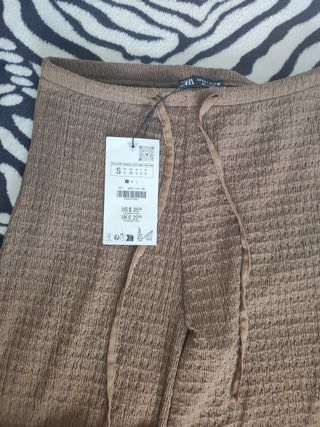Pantalón para elefante Zara Mujer Marrón