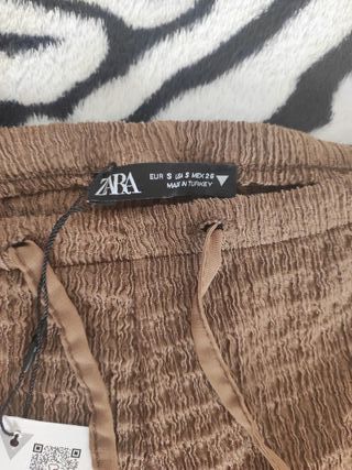 Pantalón para elefante Zara Mujer Marrón