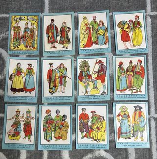 COMPLETA. Colección Cromos Trajes Típicos Antiguos