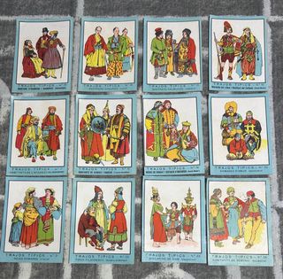 COMPLETA. Colección Cromos Trajes Típicos Antiguos