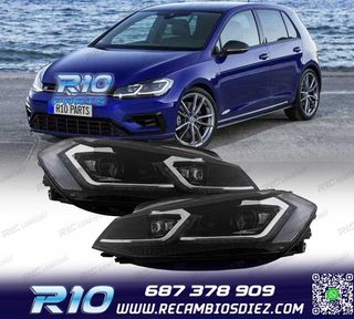 FAROS FULL LED DINAMICOS VOLKSWAGEN VW GOLF 7.5 17-19 LOOK R
