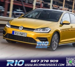 FAROS FULL LED DINAMICOS VOLKSWAGEN VW GOLF 7.5 17-19 LOOK R