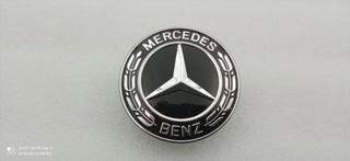 EMBLEMA LOGO CAPOT MERCEDES BENZ NEGRO 56 mm