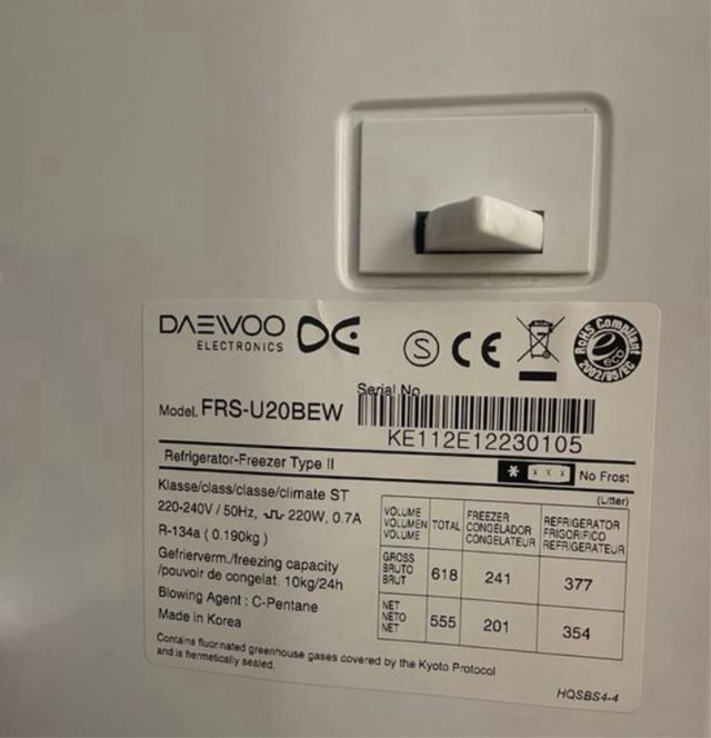 Cajones para nevera Daewoo FRS-U20BEW