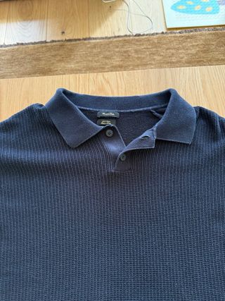 Polo Massimo Dutti Azul Marino