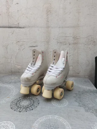 Patines artísticos 4 ruedas blancos