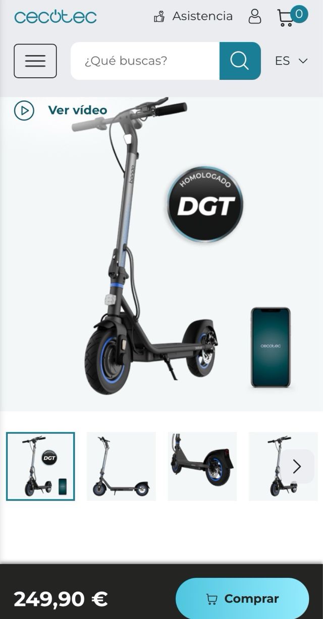 Patinete Eléctrico Bongo D20XL