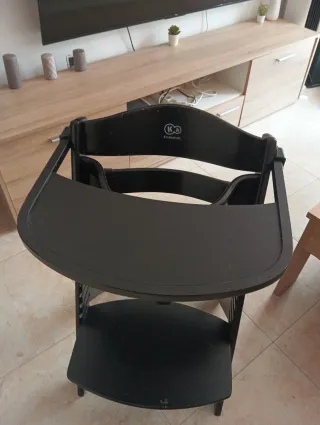 Trona Kinderkraft bebé negra