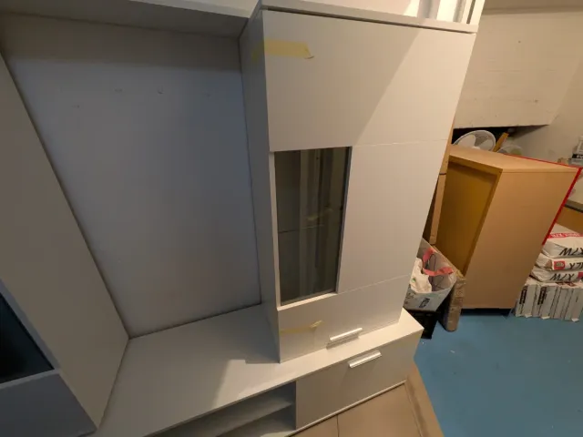 Mueble de salón blanco económico