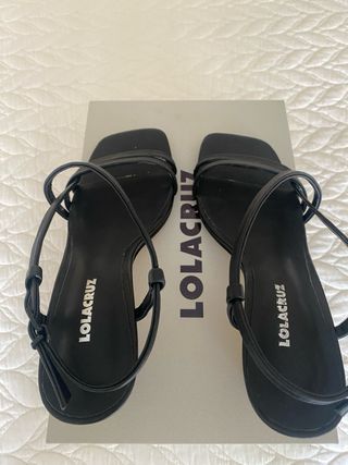 Sandalias Lola Cruz Piel Negras