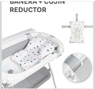 Bañera bebé con patas, reductor y cambiador