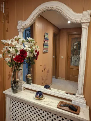 Espejo decorativo madera y cristal