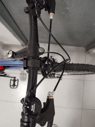 Bicicleta Montaña Color Morado/Verde con cambios