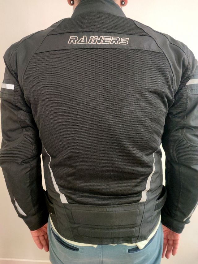 Chaqueta Moto RAINERS Hombre o Mujer Negra. Talla