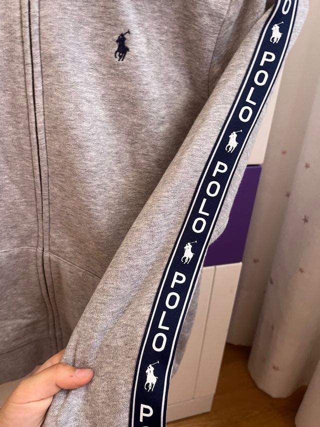 Chaqueta Polo Ralph Lauren gris talla 16