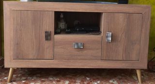 Mesa TV y centro elevable madera