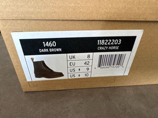 Botas Dr. Martens 1460 Crazy Horse Marrón Talla 42