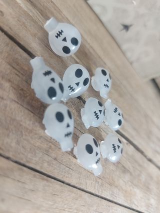 Mini figuras resina Halloween calaveras