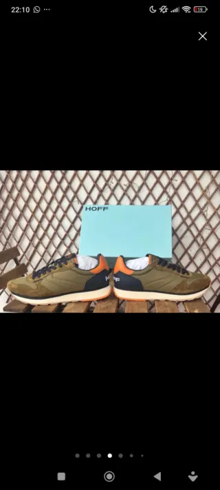Zapatillas Hoff Verde Oliva y Naranja