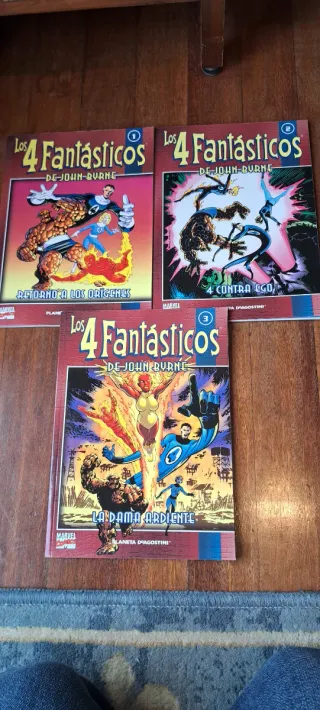 Lote 3 tomos cómics LOS 4 FANTÁSTICOS