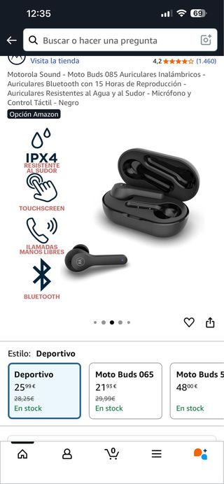 Motorola Moto Buds 085 Auriculares Bluetooth