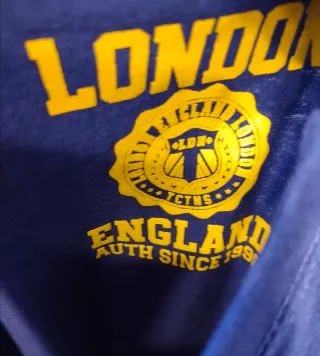 Camiseta ENGLAND AUTH 99 con logo London NUEVA! 