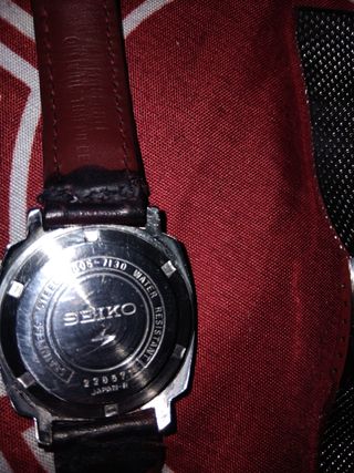 Reloj Seiko Automático Esfera Azul Correa Marrón