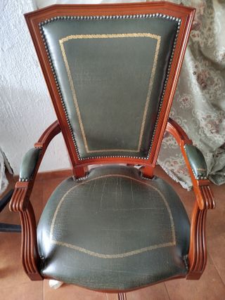 Sillón estilo inglés verde