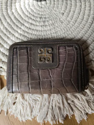 Cartera Pierre Cardin Marrón y Dorada vintage