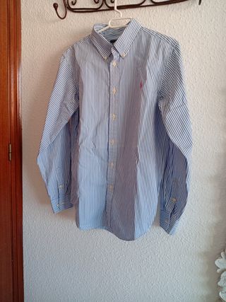 Camisa Ralph Lauren Joven Rayas Azul/Blanco 