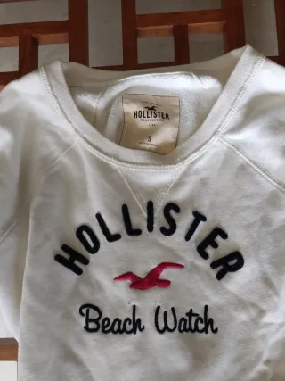 Sudadera Hollister Blanca Talla S