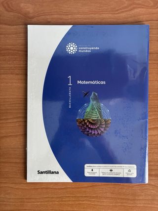 Libro Matemáticas 1 Bachillerato Santillana