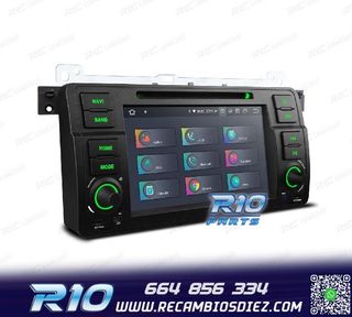 RADIO GPS ANDROID 14 PARA BMW E46 4GB RAM 64GB ROM DVD