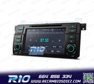 RADIO GPS ANDROID 14 PARA BMW E46 4GB RAM 64GB ROM DVD