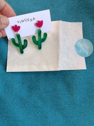 Pendientes" Vinuesa". Sin usar.