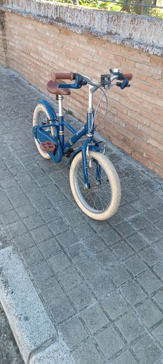 Bicicleta infantil B'Twin azul 16